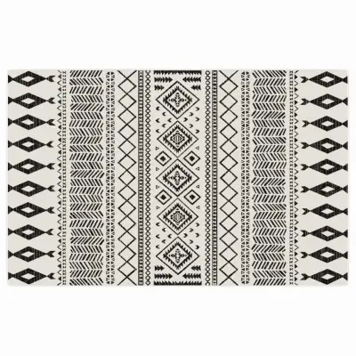 vidaXL Notranja in zunanja preproga večbarvna 190x300 cm protizdrsna