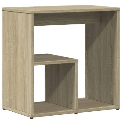 vidaXL Stranska mizica sonoma hrast 50x30x50 cm iverna plošča