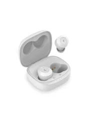 KSIX, brezžične slušalke Oblivion, dizajn v ušesu, avtonomija 4+15 h, bele.