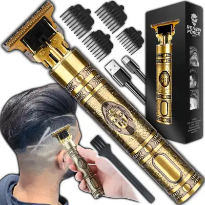 Inox aku. 1400mAh brivnik in strižnik za lase in brado prirezovalnik USB BUDA