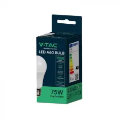 V-TAC VT-2112 10.5W E27 A60 4000K LED sijalka