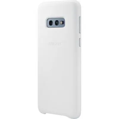 Samsung, Trda usnjena torbica Samsung EF-VG970LW za Galaxy S10e G970, Bela