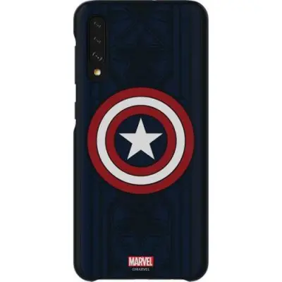 Samsung, Captain America Galaxy Friends trdi ovitek Samsung za Galaxy A50 A505, Modra