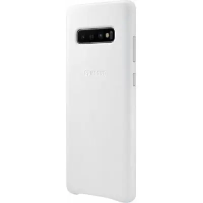 Samsung, Trda usnjena torbica Samsung EF-VG975LW za Galaxy S10 G975, Bela