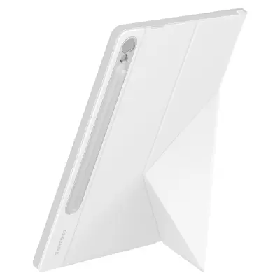 Originalni etui za Samsung Tab S9 s podporo za vec položajev, pametni ovitek za knjigo - bel