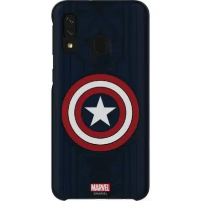 Samsung, Captain America Galaxy Friends trdi ovitek Samsung za Galaxy A40 A405, Modra