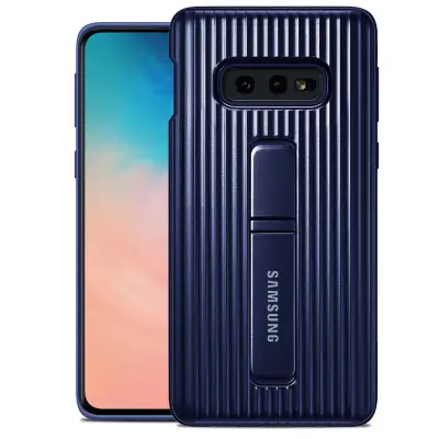 Original Samsung Standing Cover Rigid Rugged Case - Midnight Blue str. Samsung Galaxy S10e