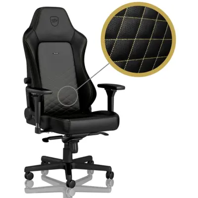 Noblechairs Hero Pu usnjeni stol črno/zlat