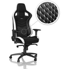 Stol Noblechairs Epic iz pravega usnja črn/bel/rdeč