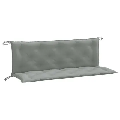 vidaXL Blazina za vrtno klop 2 kos melanž sv. siva 150x50x7 cm blago