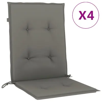 vidaXL Blazina za stol 4 kosi melanž temno siva 100x50x4 cm blago