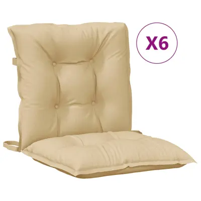vidaXL Blazina za stol 6 kosov melanž bež 100x50x7 cm blago