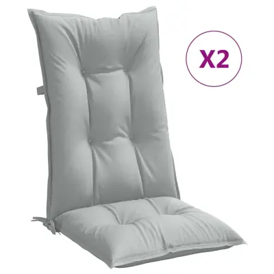 vidaXL Blazina za stol 2 kosa melanž svetlo siva 120x50x7 cm blago