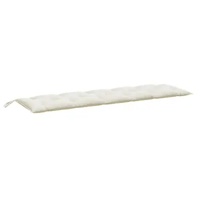 vidaXL Blazina za vrtno klop melanž krem 180x50x7 cm blago