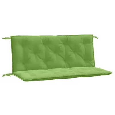 vidaXL Blazina za vrtno klop 2 kosa melanž zelena 120x50x7 cm blago