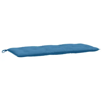 vidaXL Blazina za vrtno klop melanž modra 120x50x7 cm blago