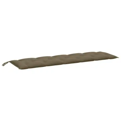vidaXL Blazina za vrtno klop melanž taupe 180x50x7 cm blago