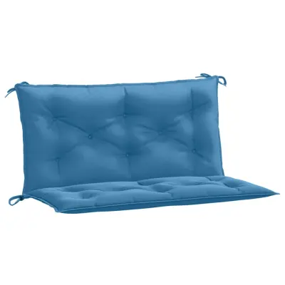 vidaXL Blazina za vrtno klop 2 kosa melanž modra 100x50x7 cm blago