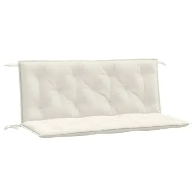 vidaXL Blazina za vrtno klop 2 kosa melanž krem 120x50x7 cm blago