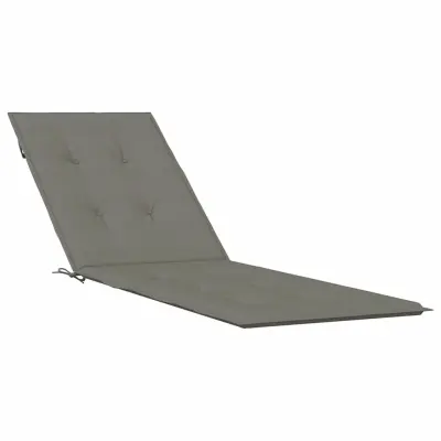 vidaXL Blazina za ležalnik melanž temno siva (75+105) x 50 x 4 cm blago