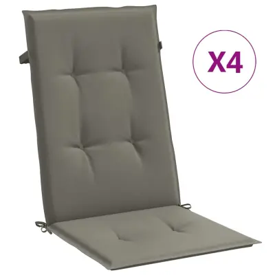 vidaXL Blazina za stol 4 kosi melanž temno siva 120x50x4 cm blago