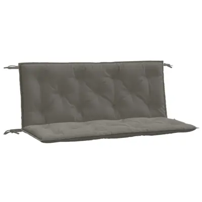 vidaXL Blazina za vrtno klop 2 kos melanž tm. siva 120x50x7 cm blago