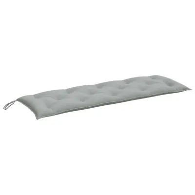 vidaXL Blazina za vrtno klop melanž svetlo siva 150x50x7 cm blago