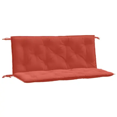 vidaXL Blazina za vrtno klop 2 kosa melanž rdeča 120x50x7 cm blago