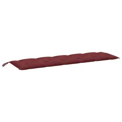 vidaXL Blazina za vrtno klop melanž vinsko rdeča 180x50x7 cm blago