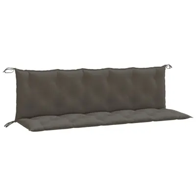 vidaXL Blazina za vrtno klop 2 kos melanž tm. siva 180x50x7 cm blago
