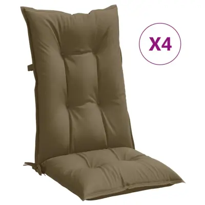 vidaXL Blazina za stol 4 kosi melanž taupe 120x50x7 cm blago