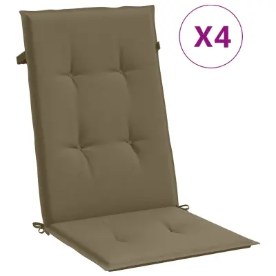 vidaXL Blazina za stol 4 kosi melanž taupe 120x50x4 cm blago