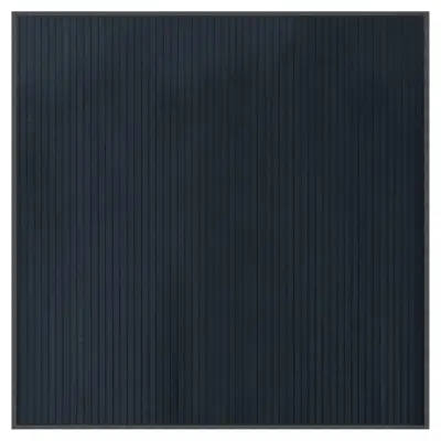 vidaXL Preproga kvadratna siva 100x100 cm bambus