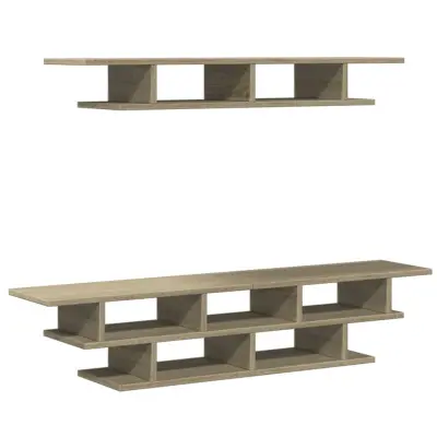 vidaXL Stenske TV enote sonoma hrast inženirski les