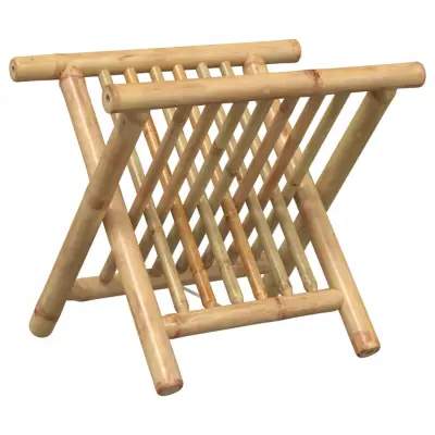 vidaXL Stojalo za revije 42x30,5x34,5 cm bambus