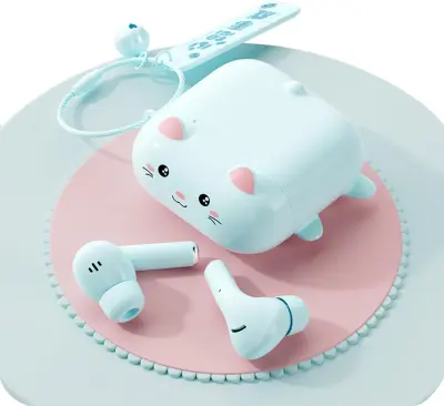 Brezžične srčkane ušesne slušalke Bluetooth Kawaii