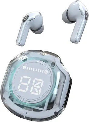 Brezžične ušesne slušalke Bluetooth 5.3 LED zaslon za napajanje