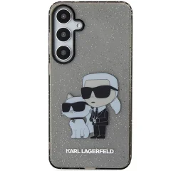 Zaščitni ovitek Karl Lagerfeld Glitter Karl&amp;Choupette Glitter, Samsung Galaxy S24