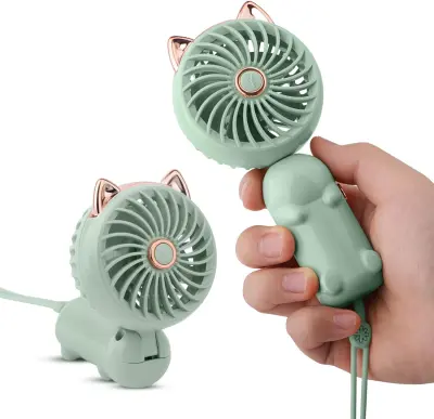 Prenosni ročni ventilator, mini ročni ventilator z USB baterijo za polnjenje