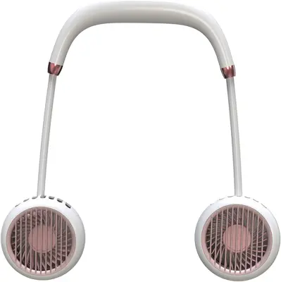 Modni viseči ovratni ventilator, leni prenosni mini USB za polnjenje, tihi športni viseči ovratni ventilator