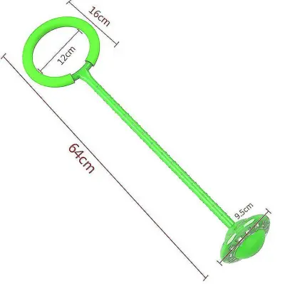 Otroška Flash Fitness Jump Ball Glow Toy Ankle Jump Ring Sports Swing Ball Green