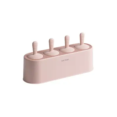 Silikonski model za sladoled s 4 držali za ledene priseske, 4 predelki DIY Mehki model za sladice Ice