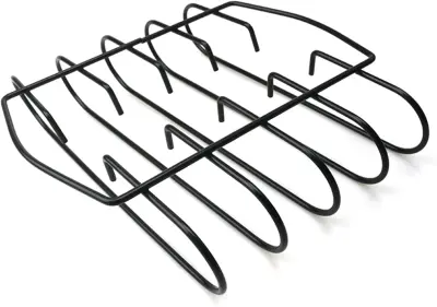 Stojalo za rebra za dimljenje, stojalo za rebra BBQ, stojalo za rebra na žaru, likalnik proti prijemanju, za nadomestno stojalo za dimljenje žara na o