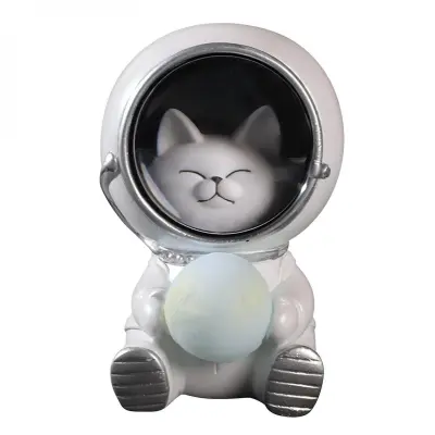 Nočna lučka astronavta, nočna lučka varuhov galaksije vesoljca, topla namizna svetilka Led Astronavt Alien Resin