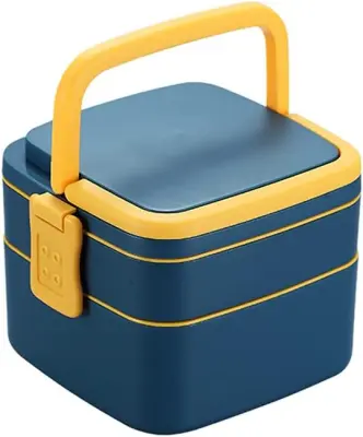 Dvonadstropna, toplotno izolirana škatla za malico, ki jo je mogoče zložiti, okolju prijazna PP škatla za bento, varna za hrano, škatla za kosilo z žl