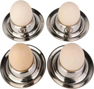 Set skodelic za mehko kuhana jajca iz nerjavečega jekla, namizni kuhinjski pribor