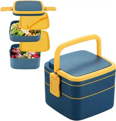 Škatla za kosilo z jedilnim priborom, otroška škatla za kosilo v mikrovalovni pečici