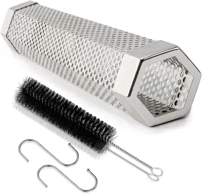 Generator dima za BBQ iz perforiranega nerjavečega jekla za dodajanje dima, okus hrane 12".