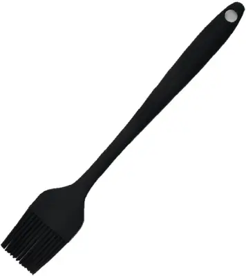 Silikonski čopič za pecivo Krtača za hrano Krtača za olje Toplotno odporno kuhinjsko orodje za kuhanje, peko BBQ DIY črna, ščetka za olje