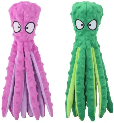 Plišasta igrača za hišne ljubljenčke Hobotnica Skin Shell Dog Bite Resistant Sounding Toy Octopus Pribor za mačke in pse